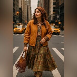 Vintage Esquire Quilted Brown Barn Corduroy Collar Chore Jacket No Size (marks)